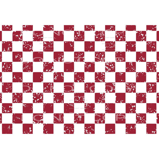 Grunge checkered Hogs Sublimation transfers - Heat Transfer