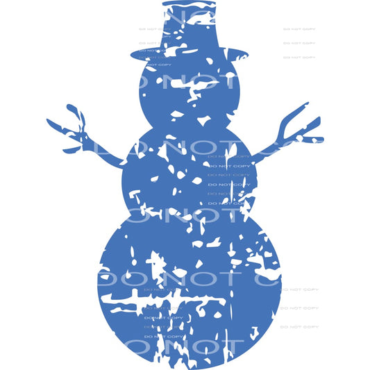 grunge snowman #7427 Sublimation transfers - Heat Transfer