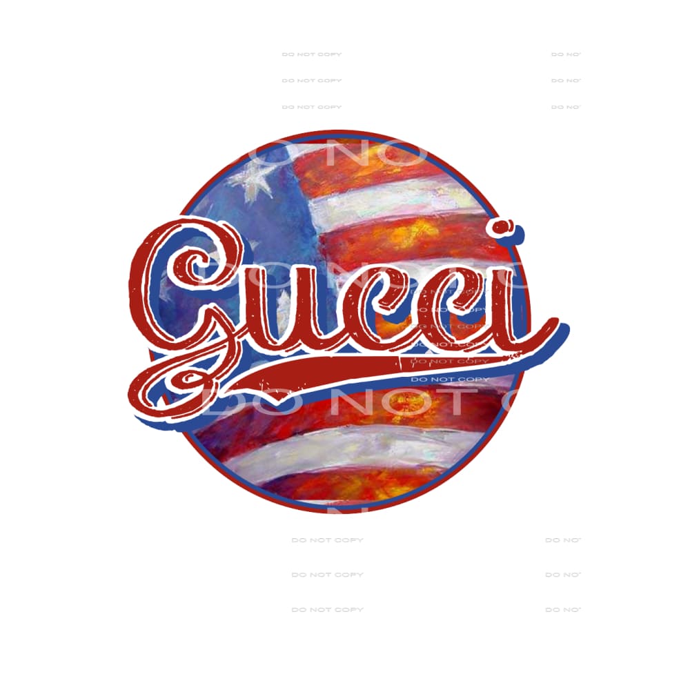 Gucci Flag Circle # 12112 Sublimation transfers - Heat 