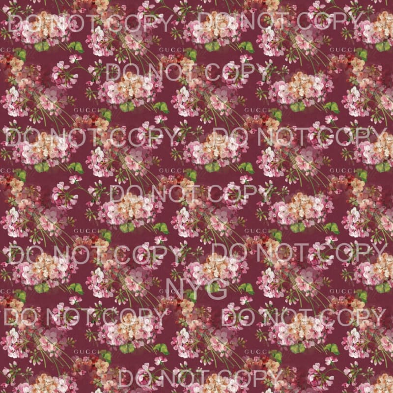 Gucci Floral Sheet Sublimation transfers - 13 x 9 inches - 