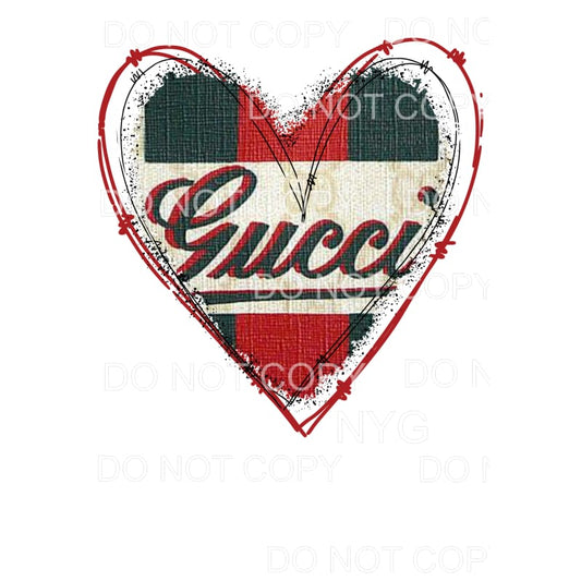 Gucci Heart # 1 Sublimation transfers - Heat Transfer