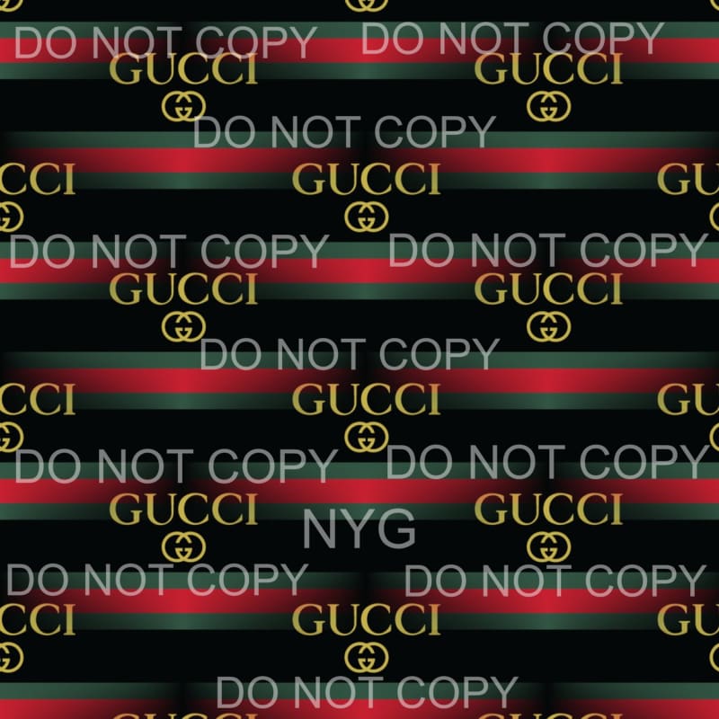 Gucci Logo Red Green Sheet Sublimation transfers - 13 x 9 