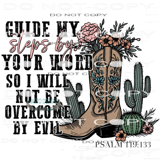 Guide My Steps #9464 Sublimation transfers - Heat Transfer