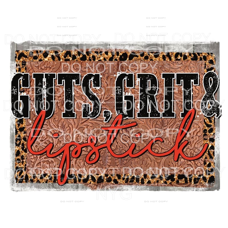 Guts Grit & Lipstick Dolly Parton Sublimation transfers - 