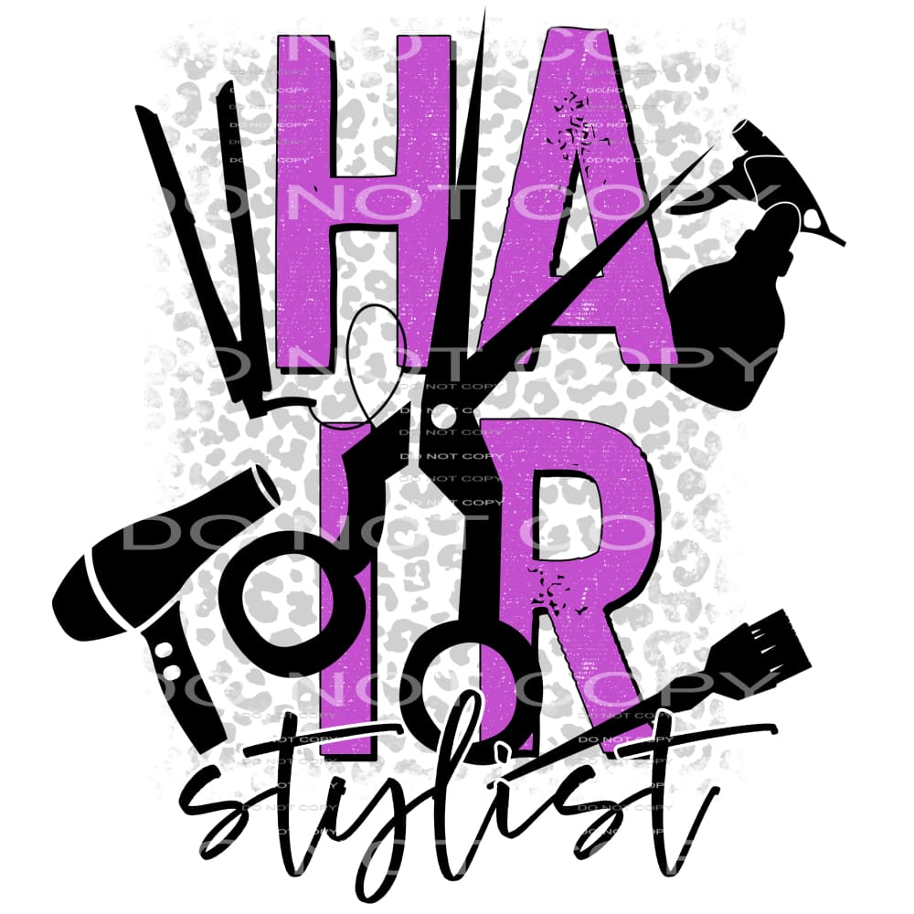 Hair stylist # 302 Sublimation transfers - Heat Transfer