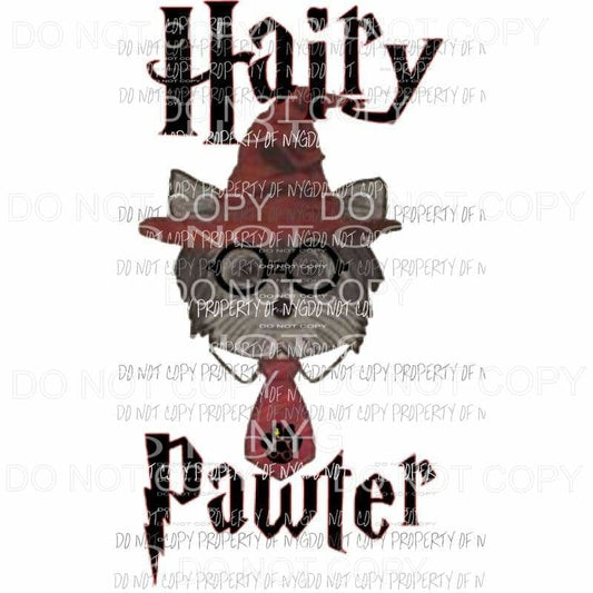 Hairy pawter dog harry potter Sublimation transfers Heat Transfer