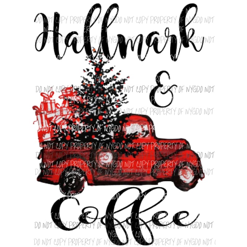 Hallmark and coffee Sublimation transfers Heat Transfer