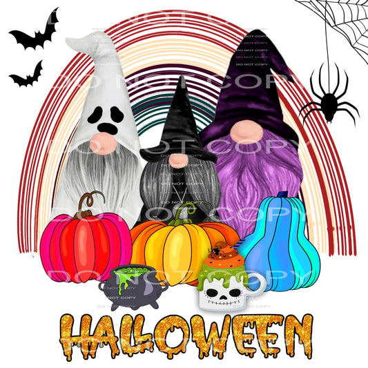 halloween gnomes #8591 Sublimation transfers - Heat Transfer