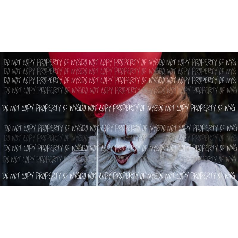 Halloween Horror Movie clown IT # 22 Sublimation transfers Heat Transfer