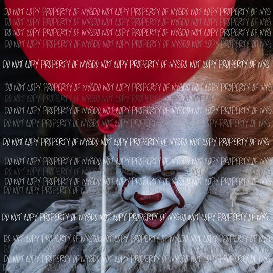 Halloween Horror Movie clown IT # 23 Sublimation transfers Heat Transfer