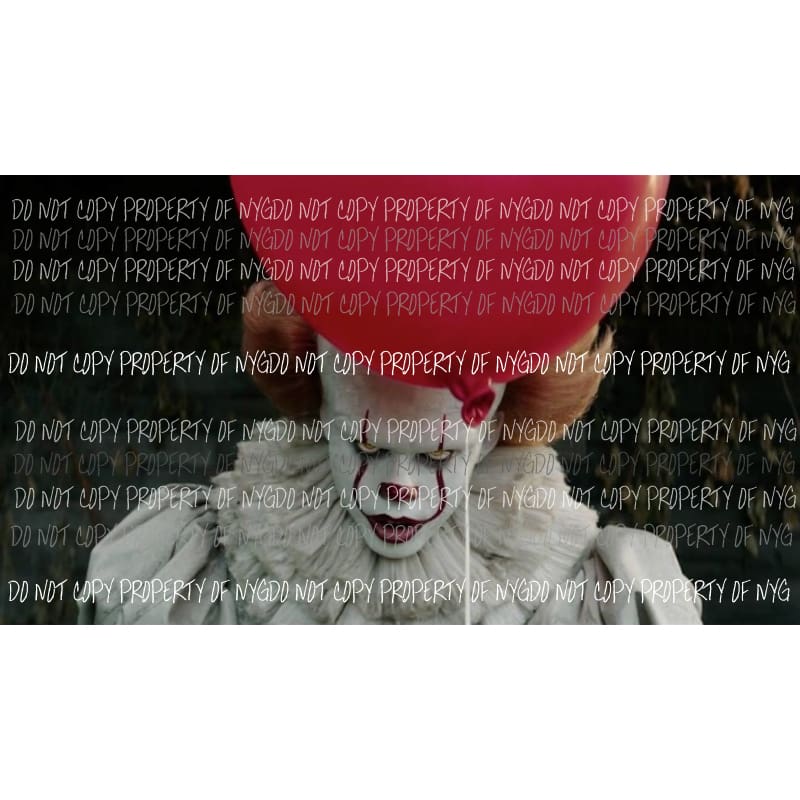 Halloween Horror Movie clown IT # 24 Sublimation transfers Heat Transfer