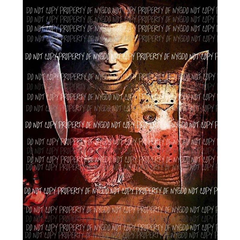 Halloween Horror Movie Freddie Mike Myers Sublimation transfers Heat Transfer