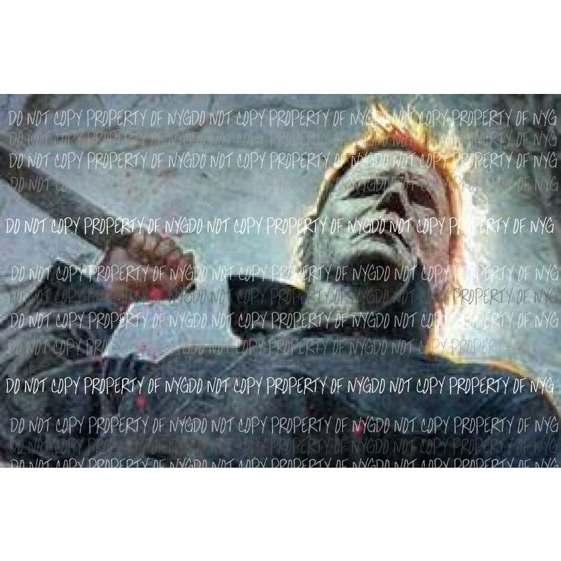 Halloween Horror Movie Mike Myers # 7 Sublimation transfers Heat Transfer