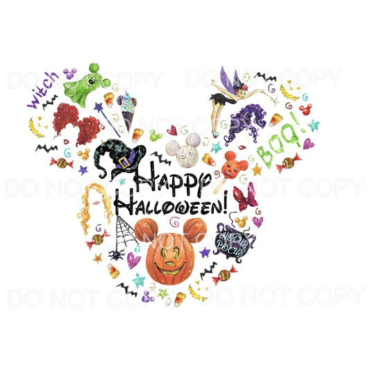 Halloween Mickey Disney # 90 Sublimation transfers - Heat 