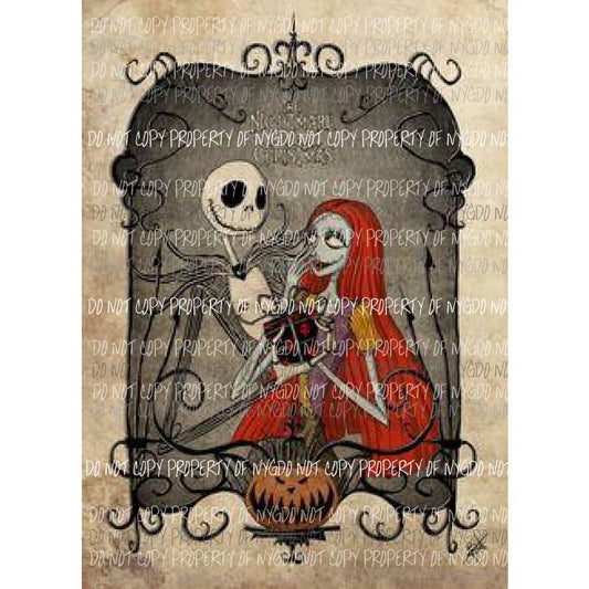 Halloween Movie Nightmare Before Christmas # 22 Sublimation transfers Heat Transfer