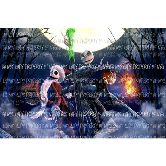 Halloween Movie Nightmare Before Christmas # 23 Sublimation transfers Heat Transfer