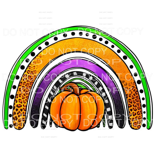 Halloween Pumpkin Rainbow Orange Pumpkin Purple Green 