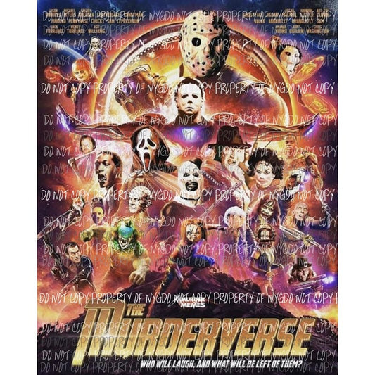Halloween The Murderverse horror movie groups jason freddie myers Sublimation transfers Heat Transfer