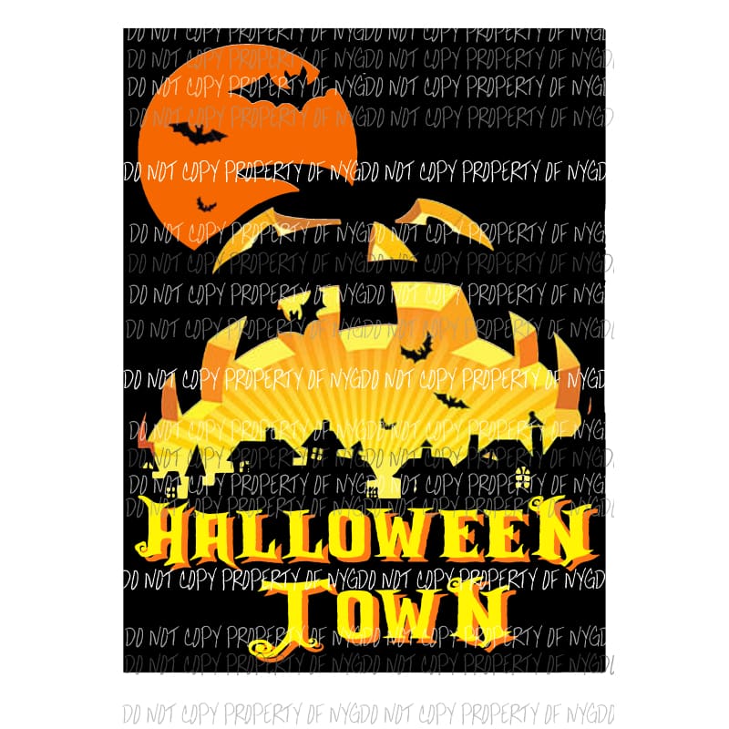 Halloween Town 3 Sublimation transfers Heat Transfer