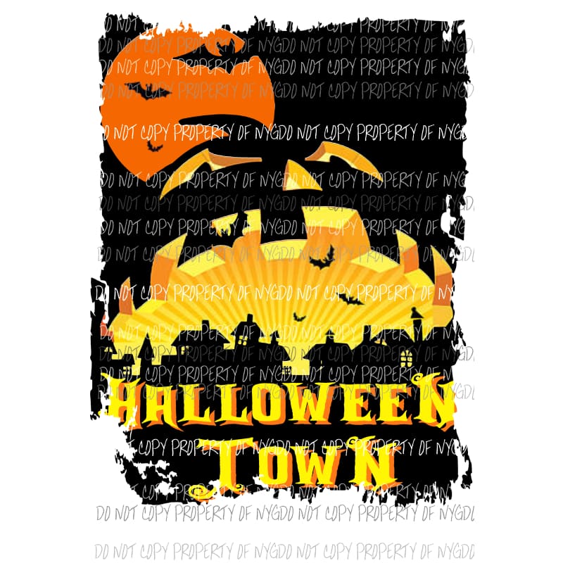 Halloween Town 4 Sublimation transfers Heat Transfer