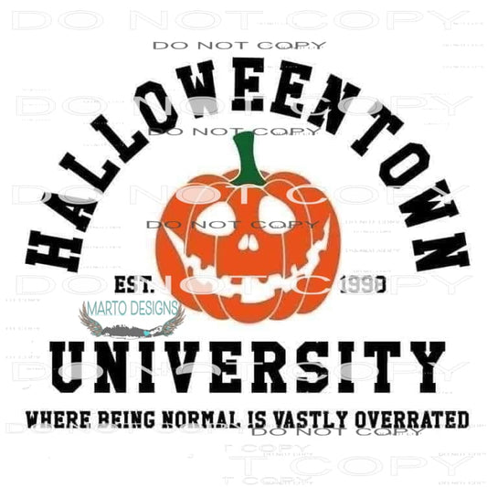 Halloween Town University #6173 Sublimation transfers - Heat