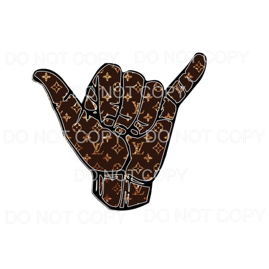 Hang Loose LV Louis Vuitton Sublimation transfers - Heat 