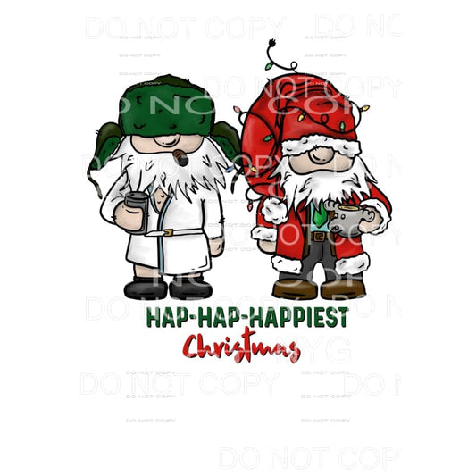 Hap Hap Happiest Christmas Gnomes vacation clark Sublimation