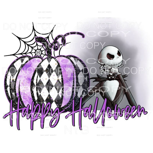 Happy Halloween Pumpkin Jack Sublimation transfers - Heat 