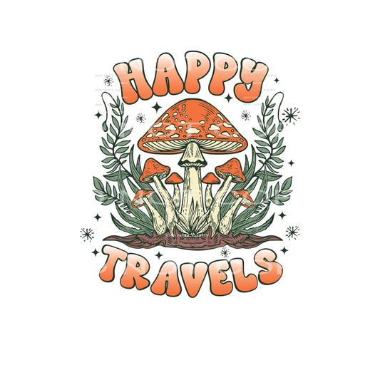 Happy Travels #4804 Sublimation transfers - Heat Transfer