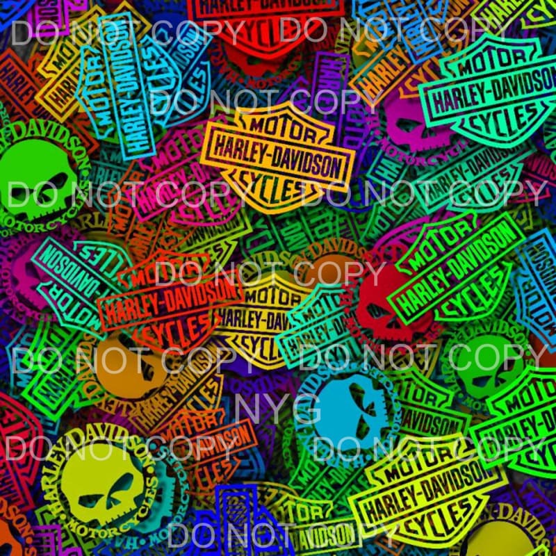 Harley Davidson Sheet #6 Sublimation transfers - Heat 