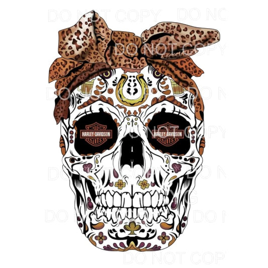 harley sugar skull # 8523 Sublimation transfers - Heat 