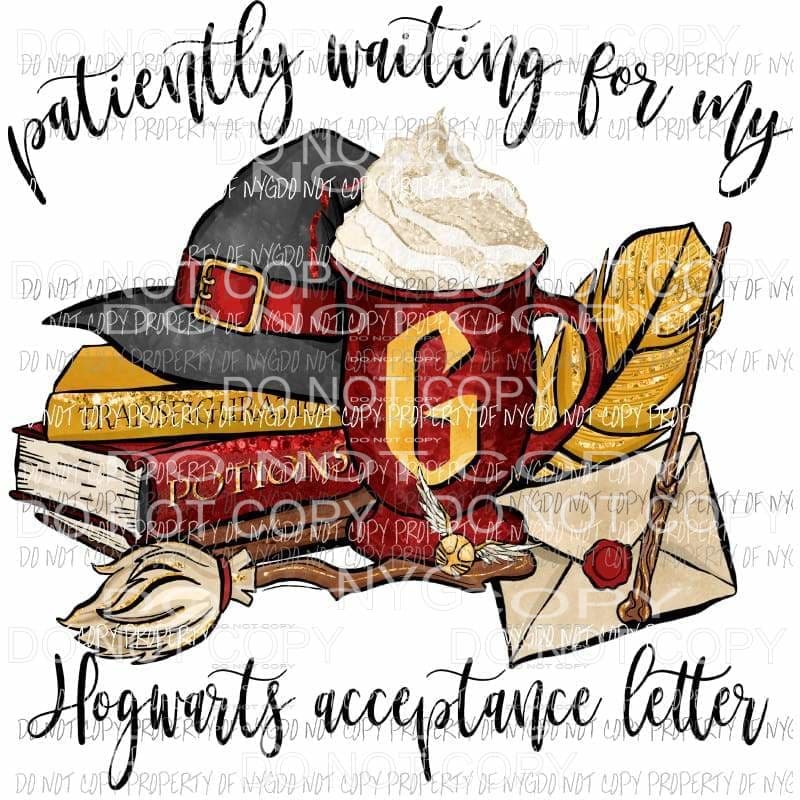 Harry potter G #1 Sublimation transfers Heat Transfer