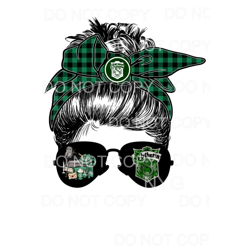 Harry Potter Green Messy Bun Sublimation transfers - Heat 