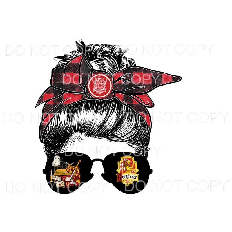 Harry Potter RED Messy Bun HP Sublimation transfers - Heat 