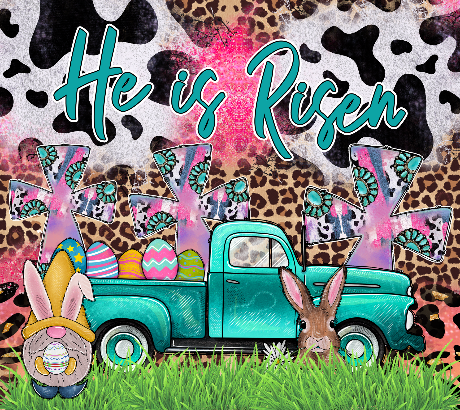 He Is Risen #10014 Sublimation transfers - Heat Transfer