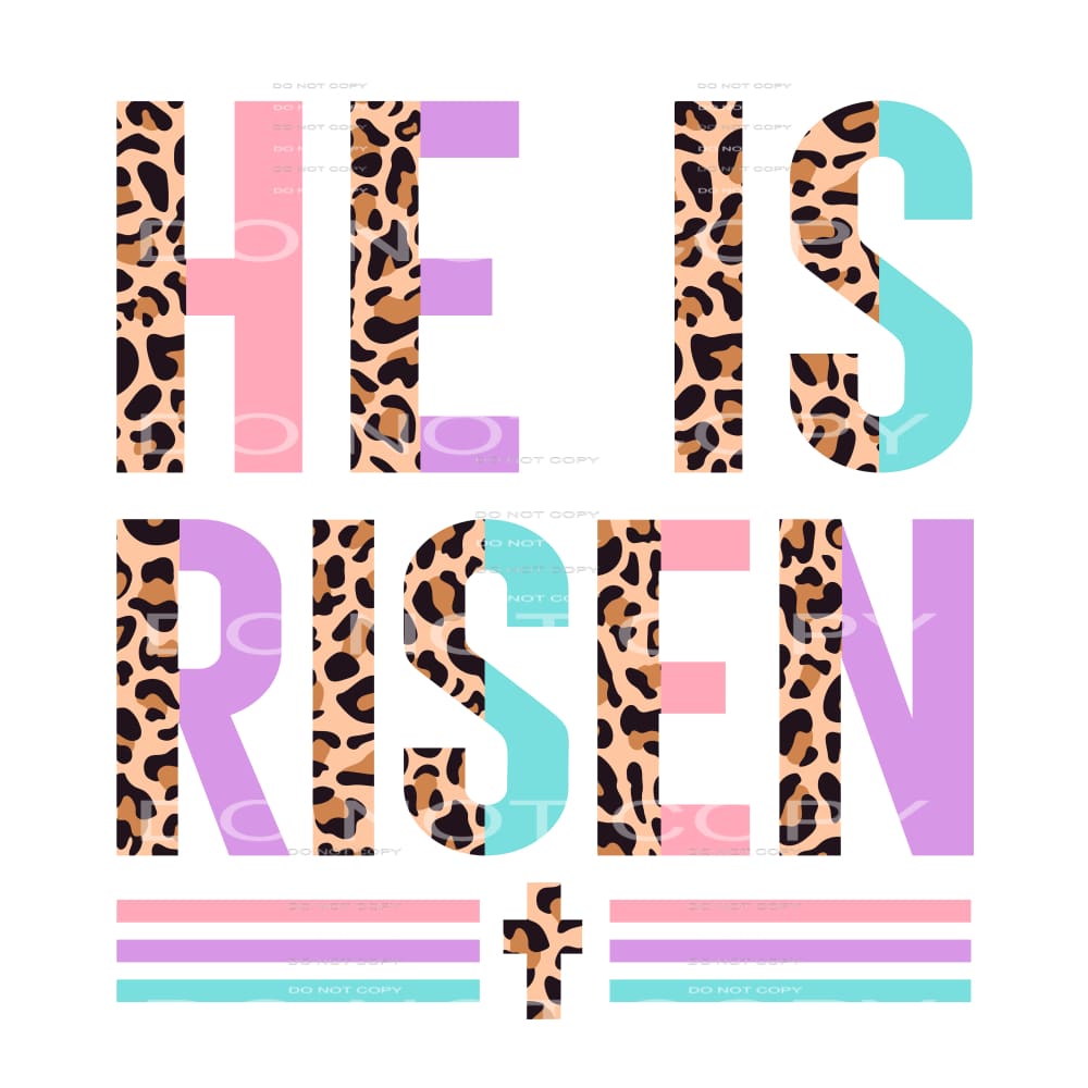 he is risen #4511 Sublimation transfers - Heat Transfer