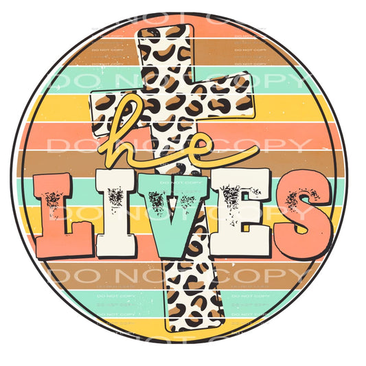 he lives #4270 Sublimation transfers - Heat Transfer