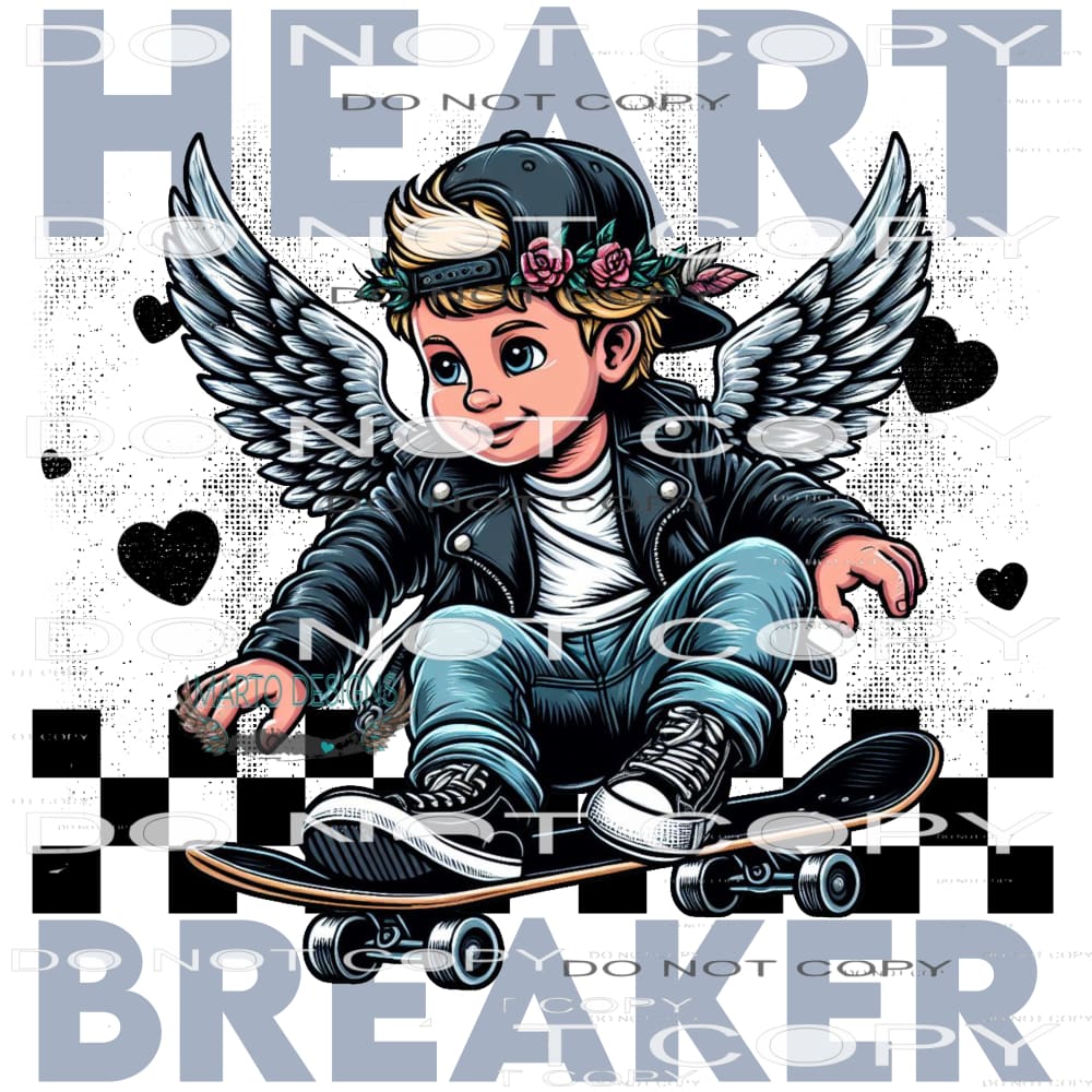 Heart Breaker #9334 Sublimation transfers - Heat Transfer