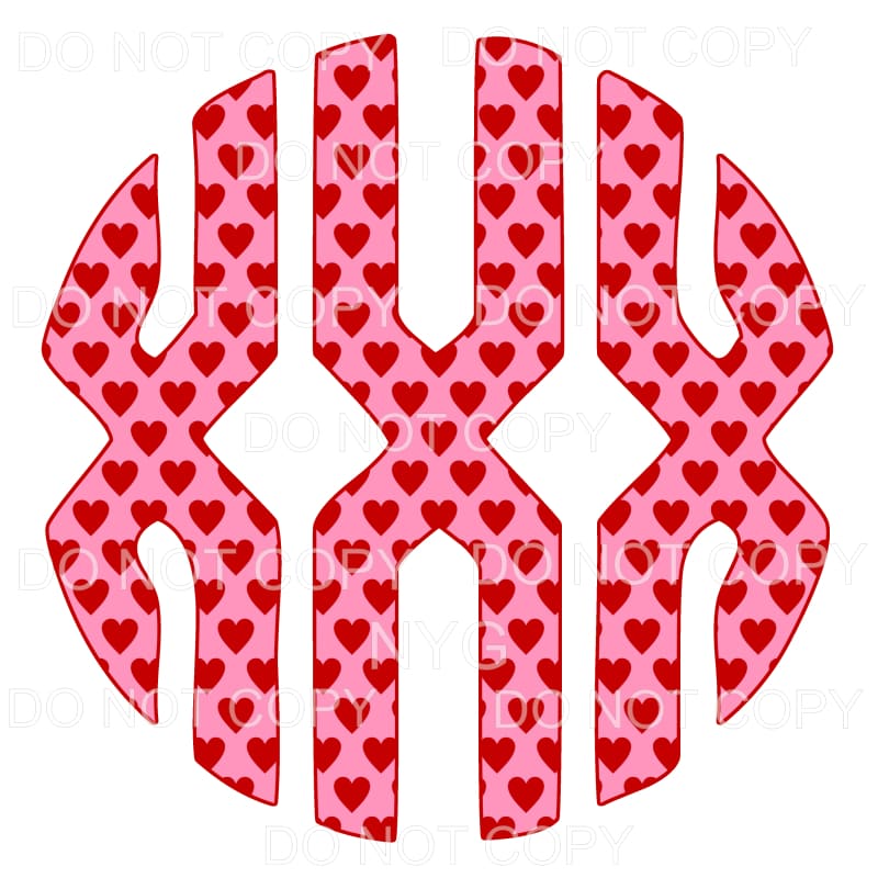 HEART monogram # 1 letters put letters in notes please 