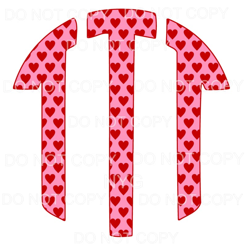 HEART monogram # 1 letters put letters in notes please 