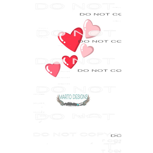 Heart Sleeve #8757 Sublimation transfers - Heat Transfer