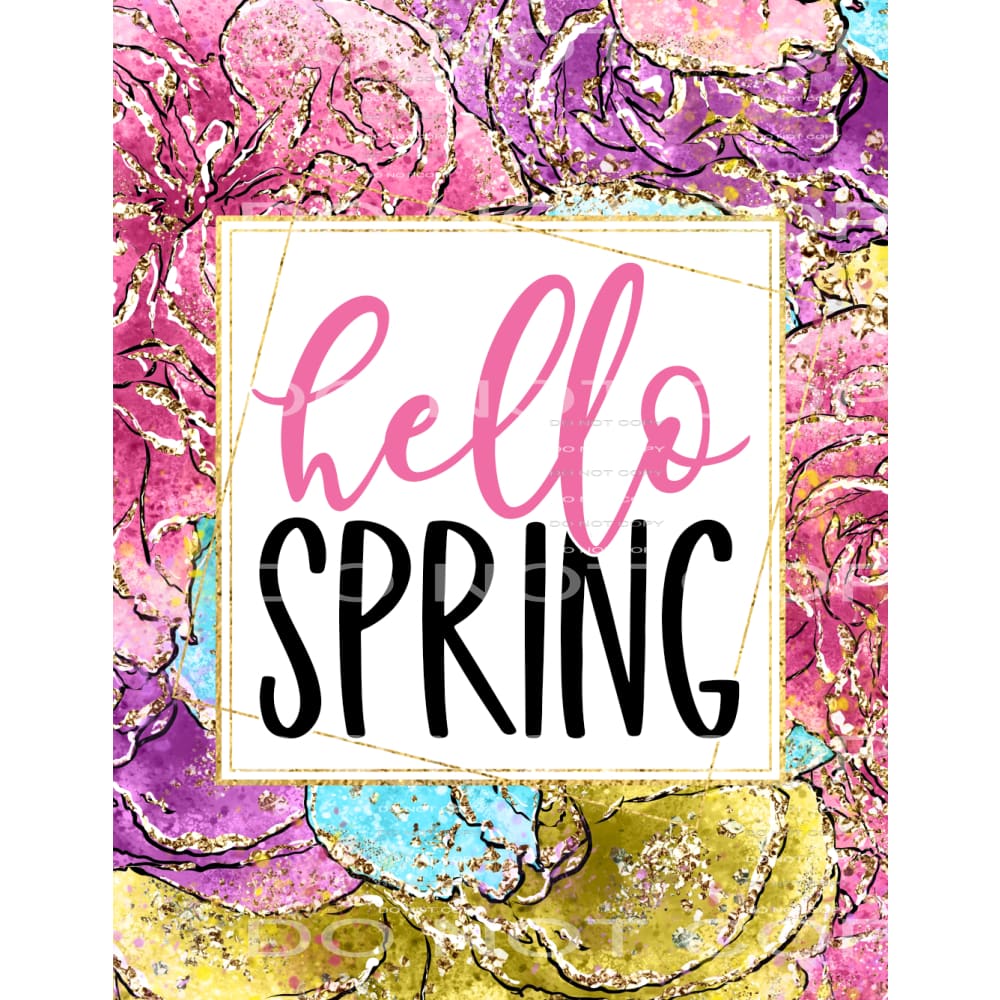 hello spring #4839 Sublimation transfers - Heat Transfer