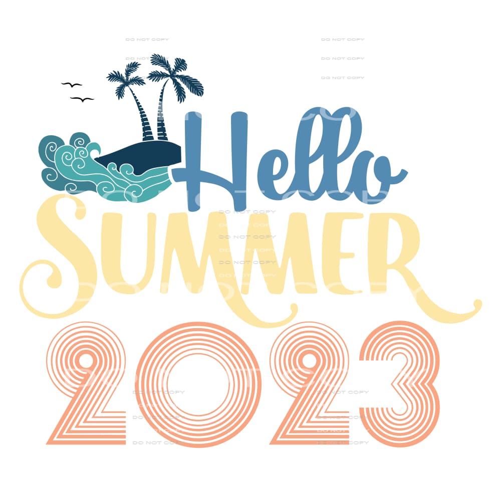Hello Summer 2023 # 258 Sublimation transfers - Heat