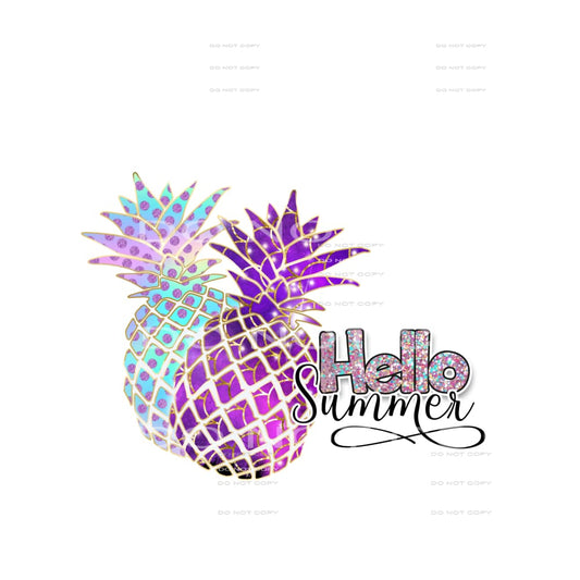 Hello Summer #4497 Sublimation transfers - Heat Transfer