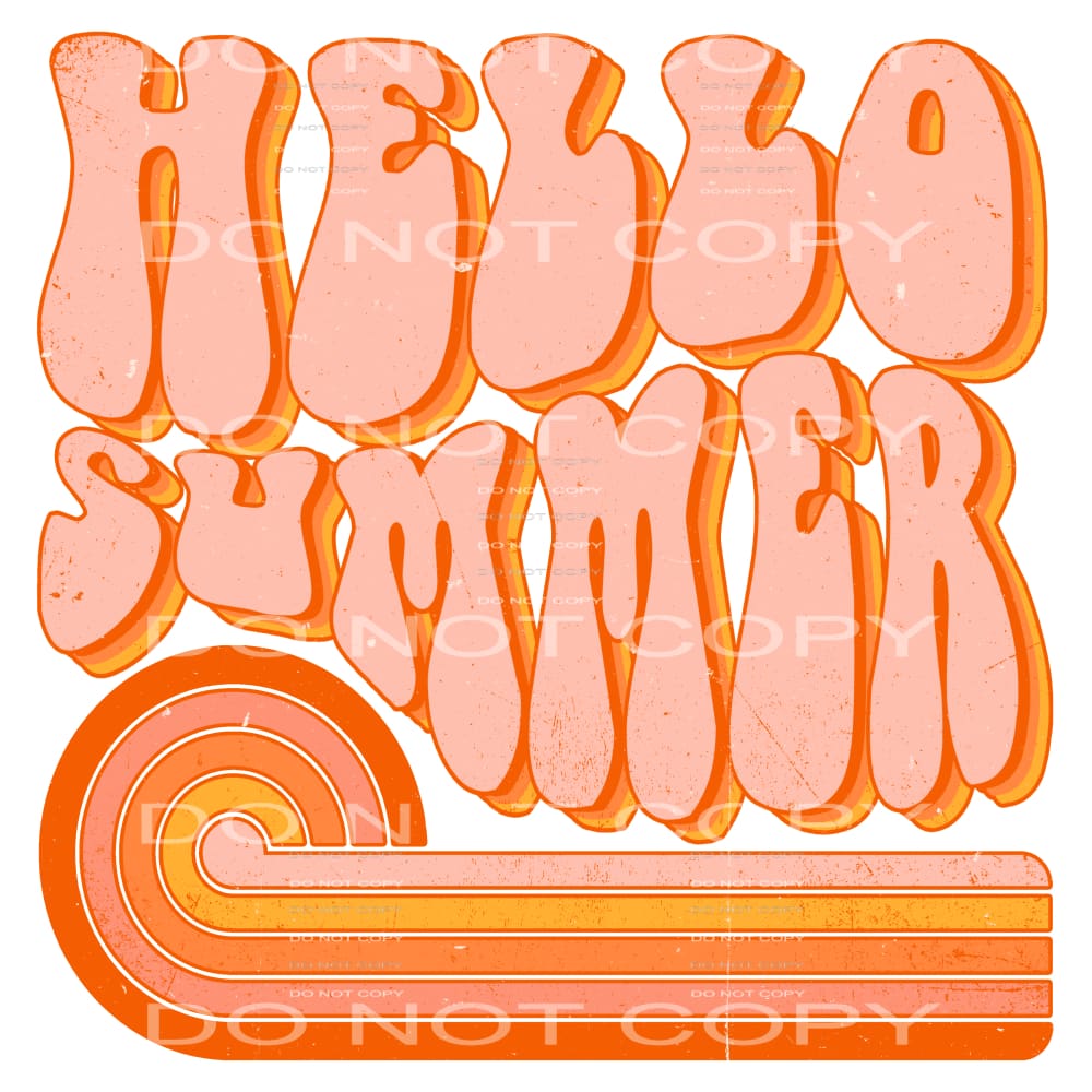 hello summer #6524 Sublimation transfers - Heat Transfer