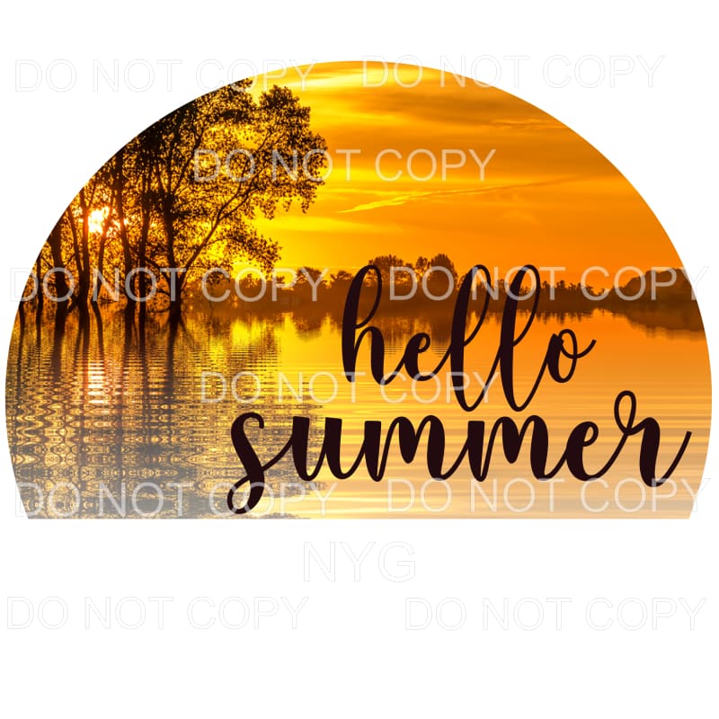 Hello Summer Sublimation transfers - Heat Transfer