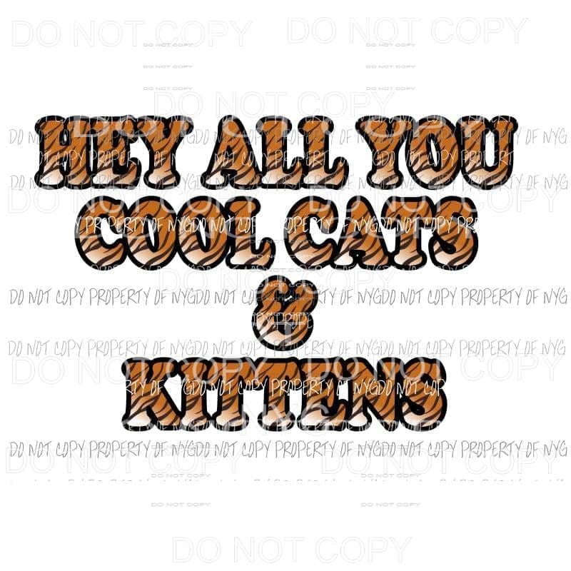 Hey all you Cool cats & Kittens # 2 Tiger King Sublimation transfers Heat Transfer