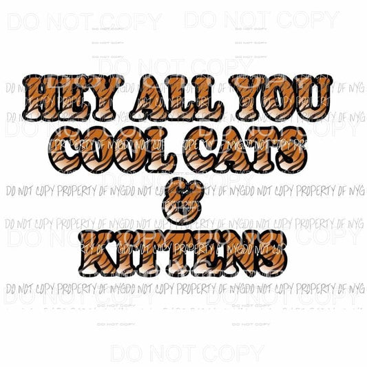 Hey all you Cool cats & Kittens # 2 Tiger King Sublimation transfers Heat Transfer