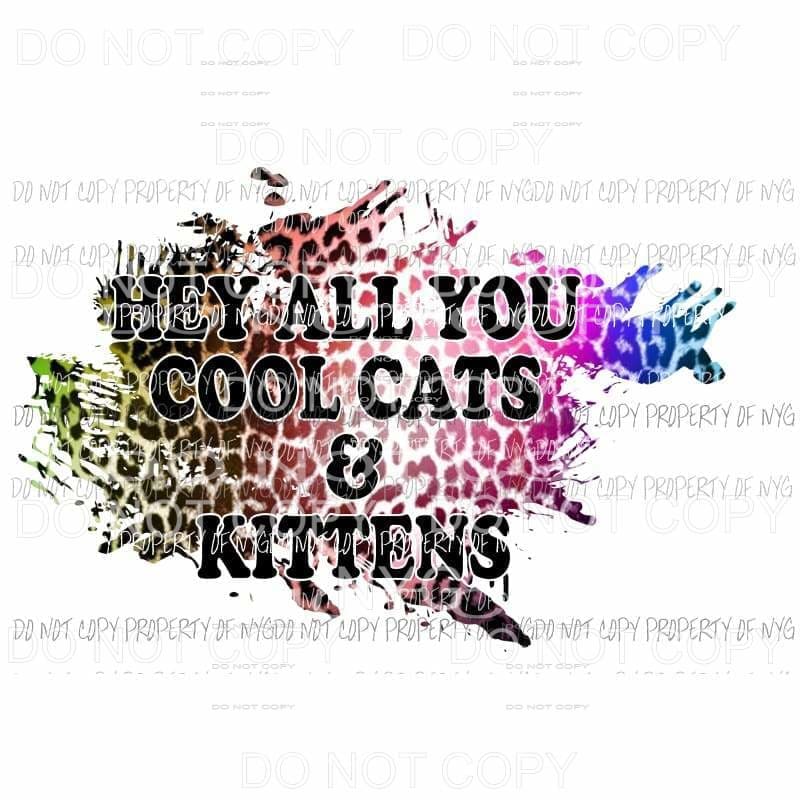 Hey all you Cool cats & Kittens # 3 Tiger King Sublimation transfers Heat Transfer