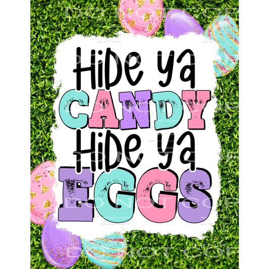 hide ya candy hide ya eggs #4843 Sublimation transfers - 